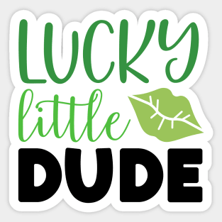 Lucky Little dude Sticker